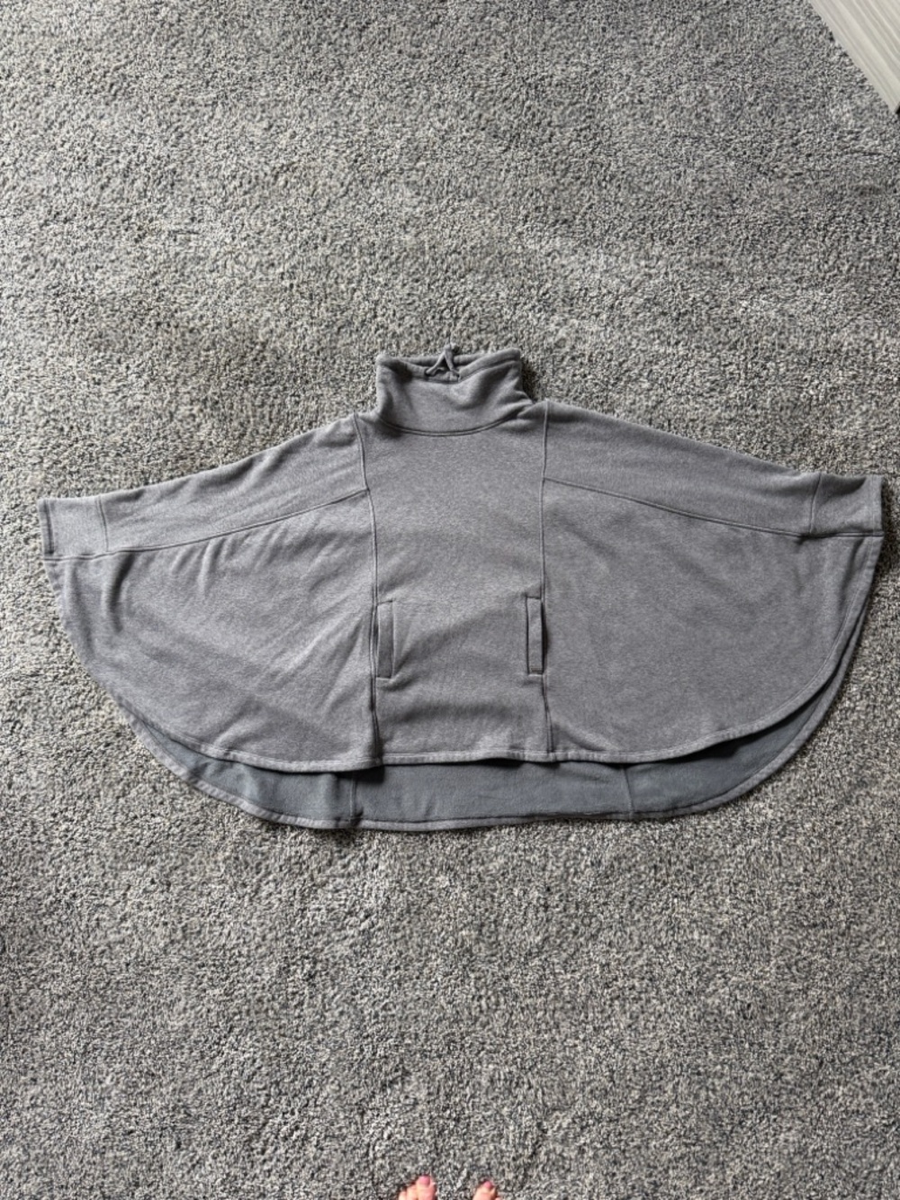 Ugg Cozy Grey Turtleneck Poncho Size M/L